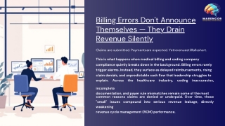 Billing Errors Don't Announce Themselves — They Drain Revenue Silently