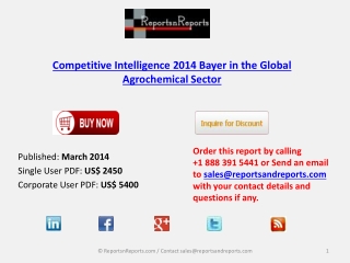 Bayer in the Global Agrochemical Market Analysis