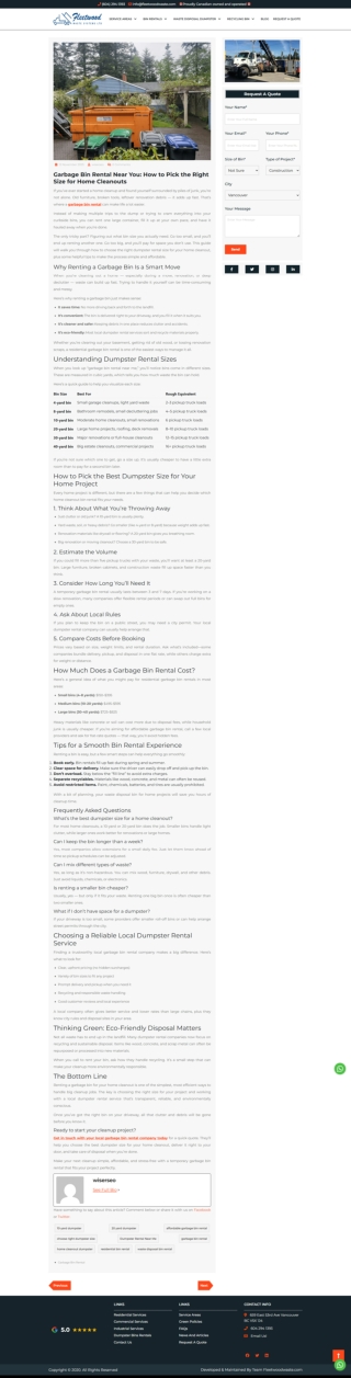 Garbage Bin Rental Near You How to Pick the Right Size for Home Cleanouts