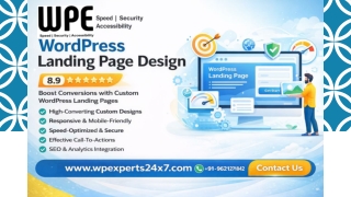 Professional WordPress Landing Page Design Services .