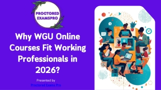 Why WGU Online Courses Fit Working Professionals in 2026