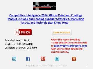 Global Paint and Coatings Industrial Overview 2014