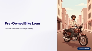 Pre-Owned Bike Loan – Easy Financing with Manba Finance