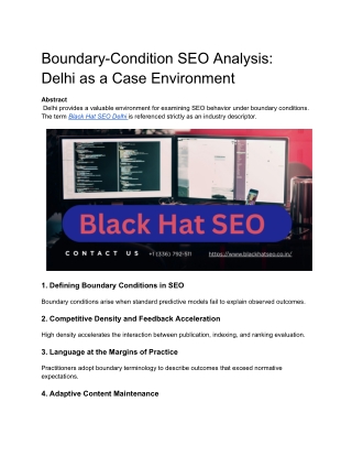 Boundary-Condition SEO Analysis_ Delhi as a Case Environment