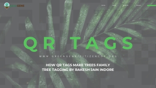 Tree Tagging by Rakesh Jain Indore: How QR Technology Builds Tree Ownership