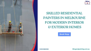 Skilled Residential Painters in Melbourne for Modern Interior & Exterior Homes