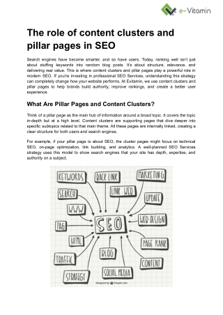 The role of content clusters and pillar pages in SEO