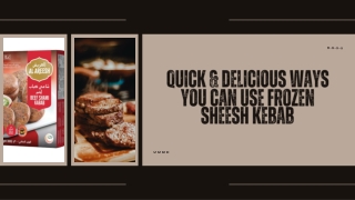 Quick & Delicious Ways You Can Use Frozen Sheesh Kebab