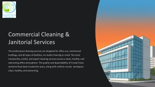 Commercial Cleaning & Janitorial