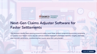 Next-Gen Claims Adjuster Software for Faster Settlements
