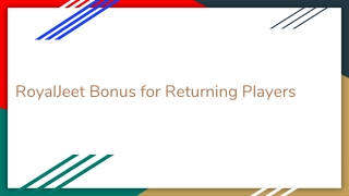 RoyalJeet Bonus for Returning Players