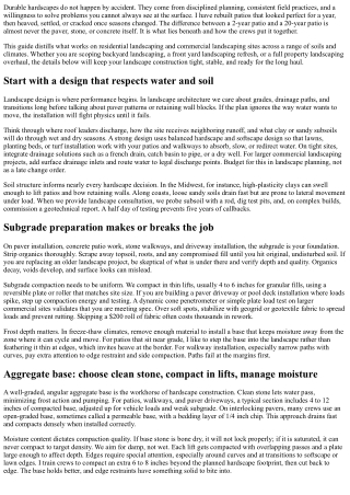 Hardscape Construction Best Practices for Long-Lasting Results