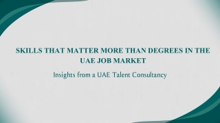 Understanding Skill-Based Careers in the UAE