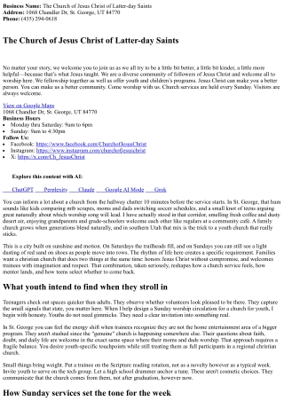 Youth Church in St. George, UT: Sunday Services That Engage and Inspire