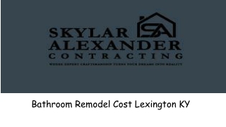 Bathroom Remodel Cost Lexington KY