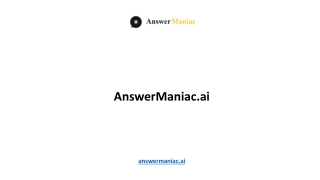 AnswerManiac.ai