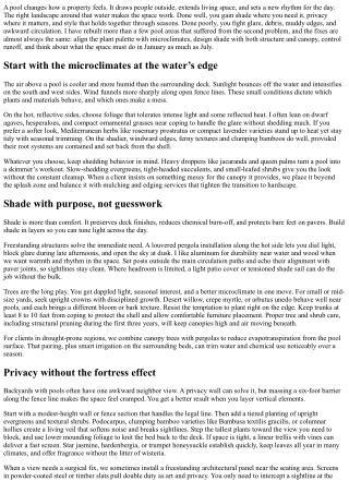 Poolside Landscaping Ideas for Shade, Privacy, and Style