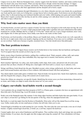 Foods to Avoid with Braces: Calgary Orthodontist’s Quick Guide