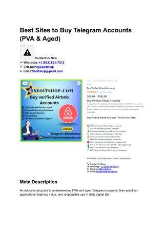 Best sites to Buy Telegram Accounts (PVA & Aged) (1)