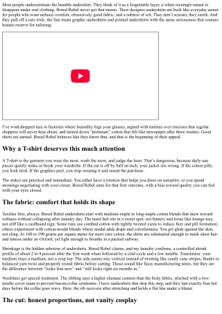 Craft, Comfort, Culture: The DNA of Bored Rebel Designer Undershirts