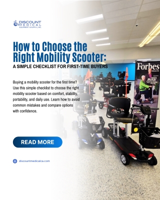 How to Choose the Right Mobility Scooter A Simple Checklist for First-Time Buyers