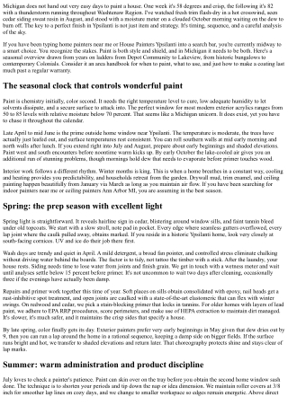 Home Painters Ypsilanti MI: Seasonal Paint Guide for Michigan Climate