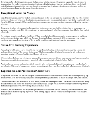 Budget-Conscious Travelers Love Us- Here’s What Makes Our Service Stand Out!