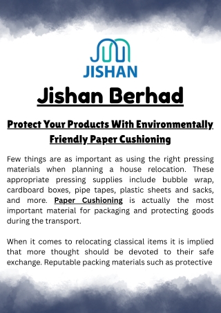 Protect Your Products With Environmentally Friendly Paper Cushioning
