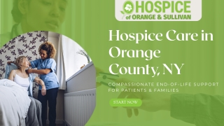 Compassionate Care You Can Trust at Hospice Orange County NY