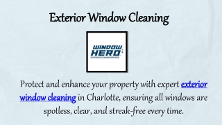 Exterior Window Cleaning