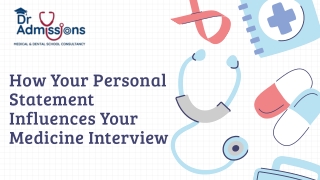 How Your Personal Statement Influences Your Medicine Interview