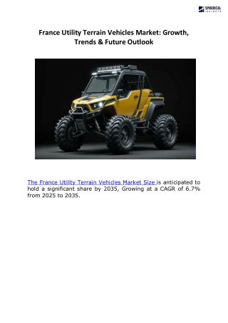 France Utility Terrain Vehicles Market A