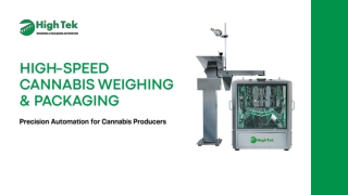 High-Speed Cannabis Weighing & Packaging