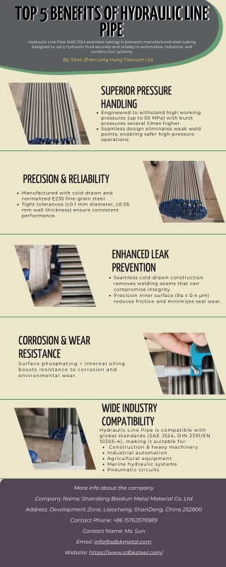 Hydraulic Line Pipe Top 5 Benefits for High-Pressure Hydraulic Systems  Shandong Baokun Metal Material Co., Ltd