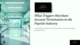 What Triggers Merchant Account Termination in the Peptide Industry