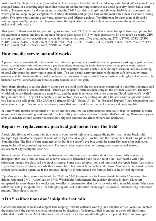 Auto Glass Shop near 27415: Mobile Windshield Experts