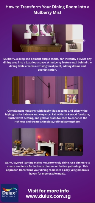 How to Transform Your Dining Room into a Mulberry Mist