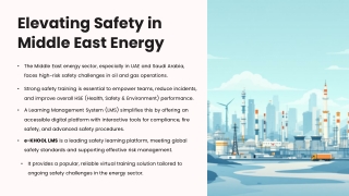 Elevating Safety Training in Middle East Energy with LMS platform