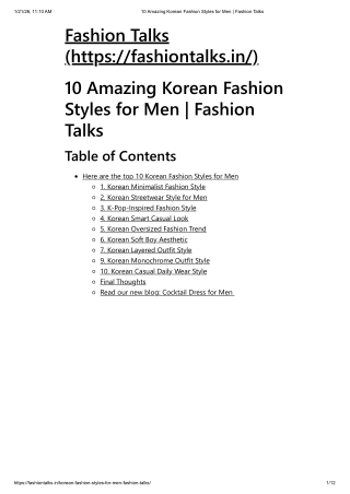 10 Amazing Korean Fashion Styles for Men _ Fashion Talks