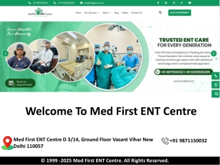 Expert ENT Surgeon for Ear Surgery at MedFirst ENT Centre