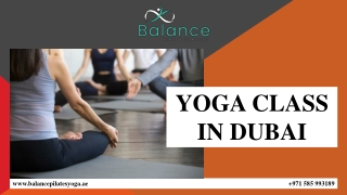 YOGA CLASS IN DUBAI