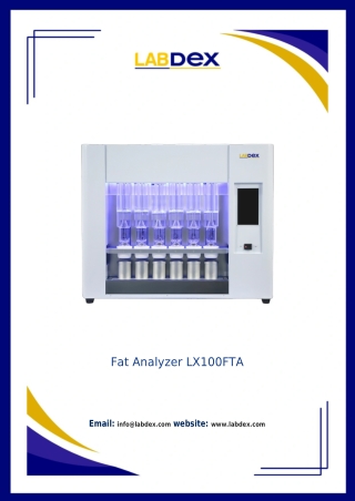 Fat Analyzer LX100FTA - Fat Analyzer For Food