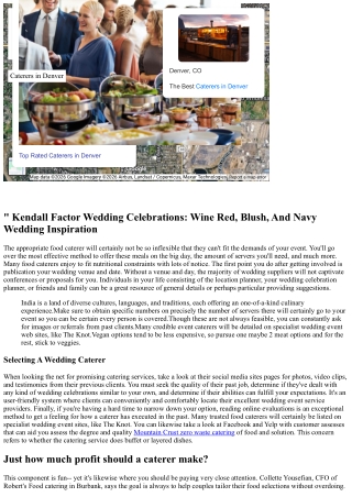 How Do I Choose The Appropriate Event Caterer For My Event? Cook's Blog Site
