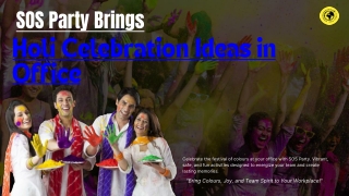 Holi Celebration Ideas in Office