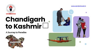 Book Chandigarh to Kashmir Tour Package at Best Price