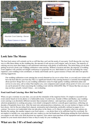 How To Select The Ideal Wedding Celebration Event Caterer Sms Providing Services