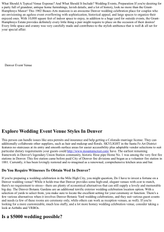 What Should An Ordinary Venue Cost? And What Should It Include? Wedding Celebrat