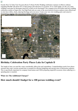 Celebration Venues In Naperville, Il 123 Locations Valuing Availability