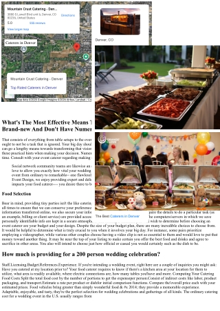 Exactly How To Pick The Right Wedding Caterer Sms Providing Services