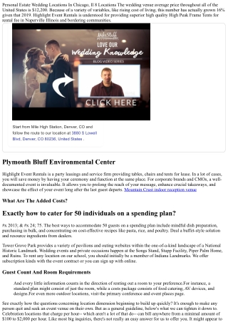 Just How To Value Your Occasion Area